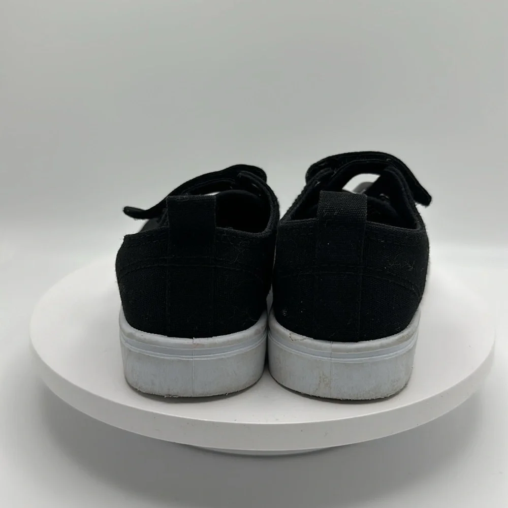 FABKIDS Black Canvas Sneakers, Size 8